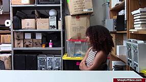 officer fucks female employee thief at work