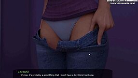 Hot stepmom with big boobs gives public footjob and blowjob in Milfy City gameplay part 24