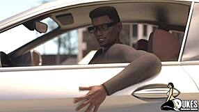 Puerto Rican Bitch Jerks Huge Interracial Cock!