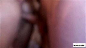 two girls and one boy in homemade anal fun