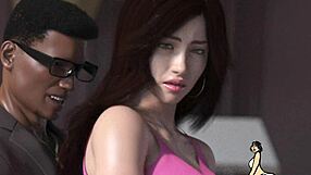 Puerto Rican Bitch Jerks Huge Interracial Cock!