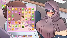 Muslim boss gets a 3D titjob in hentai game