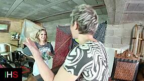 Threesome Sex With Slutty Blonde And Milf!