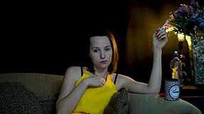 sucking on a cigarette and looking at you