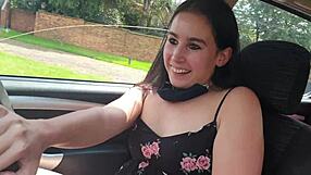 Masturbating While Driving In Car!