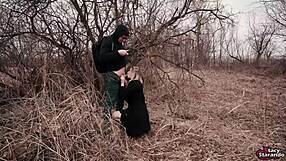Social experiment ends with blonde babe getting cum in pussy