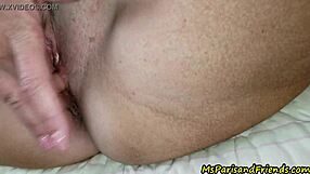 Blonde Aunt Paris Roleplays Summer Vacation With Pierced Nipples And Orgasm.