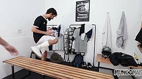 I sucked his big cock in the locker room?