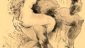Vintage Erotic Drawings with Classic Sensual Style
