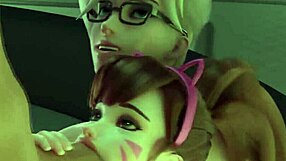 Sweet bitch enjoys cum inside during futa fuck scenes in 3d anime