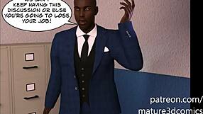 3D animated teacher gets big cock principal in comic