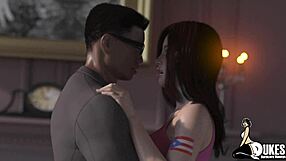 Puerto Rican Bitch Jerks Huge Interracial Cock!