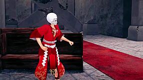 morrigan hates me at first then fucks me hard in this halloween special