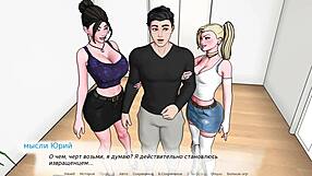 blonde milf exposes big tits in public gameplay