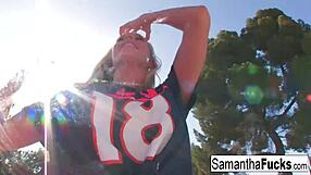 Samantha Saints Gives Blowjob Leading To Creampie