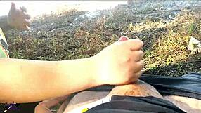 Latina Girlfriend Gives Public Blowjob At Lake?