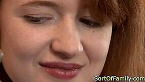 redhead stepdaughter gets interracially plowed hard in full movie scene!