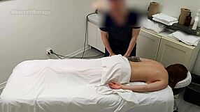 Young Waitress Alice Receives Special Massage from Cougar