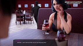 Vruća maćeha sa velikim sisama daje javni footjob i puhanje u Milfy City delu 24