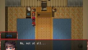 Teen harem in another world game features huge facial and accidental boner