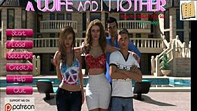 blonde wife and busty mother-in-law tease