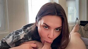 Hot Russian girl invites neighbor for tea on first date