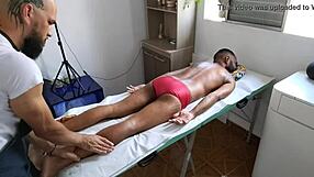 Gay massage ends in anal sex and milk facial surprise