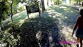 We stopped at a picnic area and luna immediately wanted to enjoy my big cock with a blowjob and doggystyle