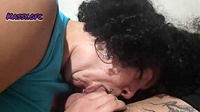 Swallowing Neighbor's Dick With Mouth And Ass!