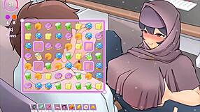 Muslim boss gets a 3D titjob in hentai game