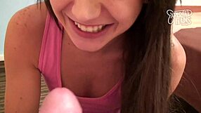 Yo, check this skinny amateur teen 18+ banging hard in her first video!