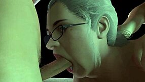 man, this busty cougar takin’ it anal while deepthroatin’ a dick!