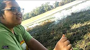 Latina Girlfriend Gives Public Blowjob At Lake?