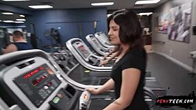 caught in the gym locker room with pervteen 18+, what a deepthroat surprise! 😏