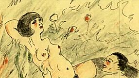 Vintage erotic art showcases classic sensual sketches