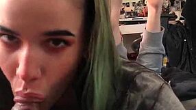 What’s Behind This Amateur Alternative Teen’s Sloppy Blowjob Pose?