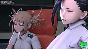 Momo And Toga Tutorial On Nomu Fucking In Doggystyle And Bent Over Positions