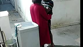 Neighbor saw me naked sweeping and made me suck