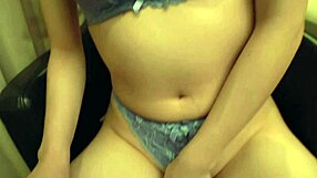 Cute Asian with Massive G-Cup Tits Rides in Steamy Homemade Video