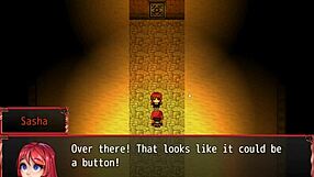 Teen harem in another world game features huge facial and accidental boner