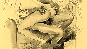 Vintage Erotic Drawings with Classic Sensual Style