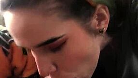 What’s Behind This Amateur Alternative Teen’s Sloppy Blowjob Pose?