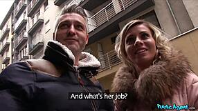 Public Agent Worldclass Wifey Fucks A Stranger While Her Husband Waits Outside. Detailed Hotel Doggystyle Action.