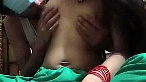 Indian bhabhi's boobs pressed and sucked by devar in homemade video
