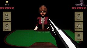 X Roulette 2 - Huge Tits in 3D Cartoon Blowbang Action