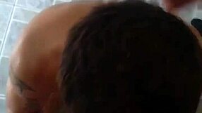 Street Flanelinha Squeezes Cock Then Gets Sucked On Roof