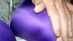 Teasing Big Bulge In Tight Spandex Outfit