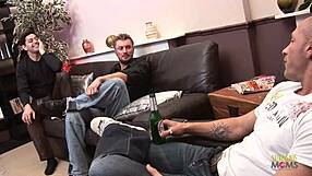 Great Interracial with a Brunette Milf and a Gorgeous Ebony Chick They Fuck in a Long Arousing Foursome