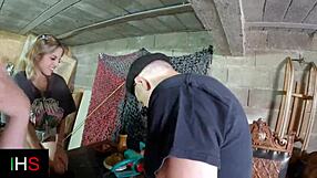 Threesome Sex With Slutty Blonde And Milf!