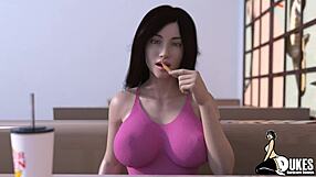 Puerto Rican Bitch Jerks Huge Interracial Cock!